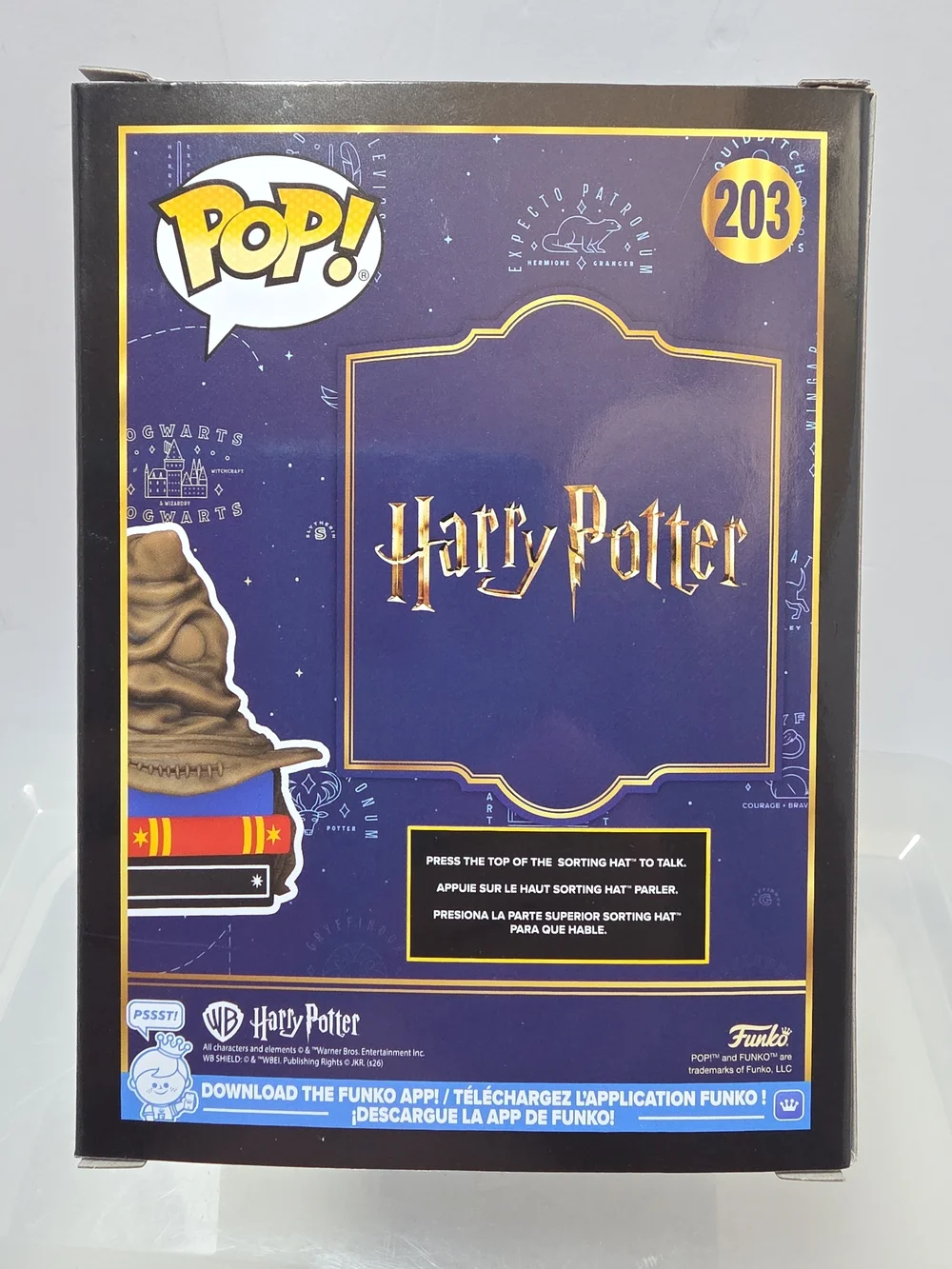 Funko Pop! Harry Potter Sorting Hat #203 Talking Vinyl Figure NIB (ZZ)